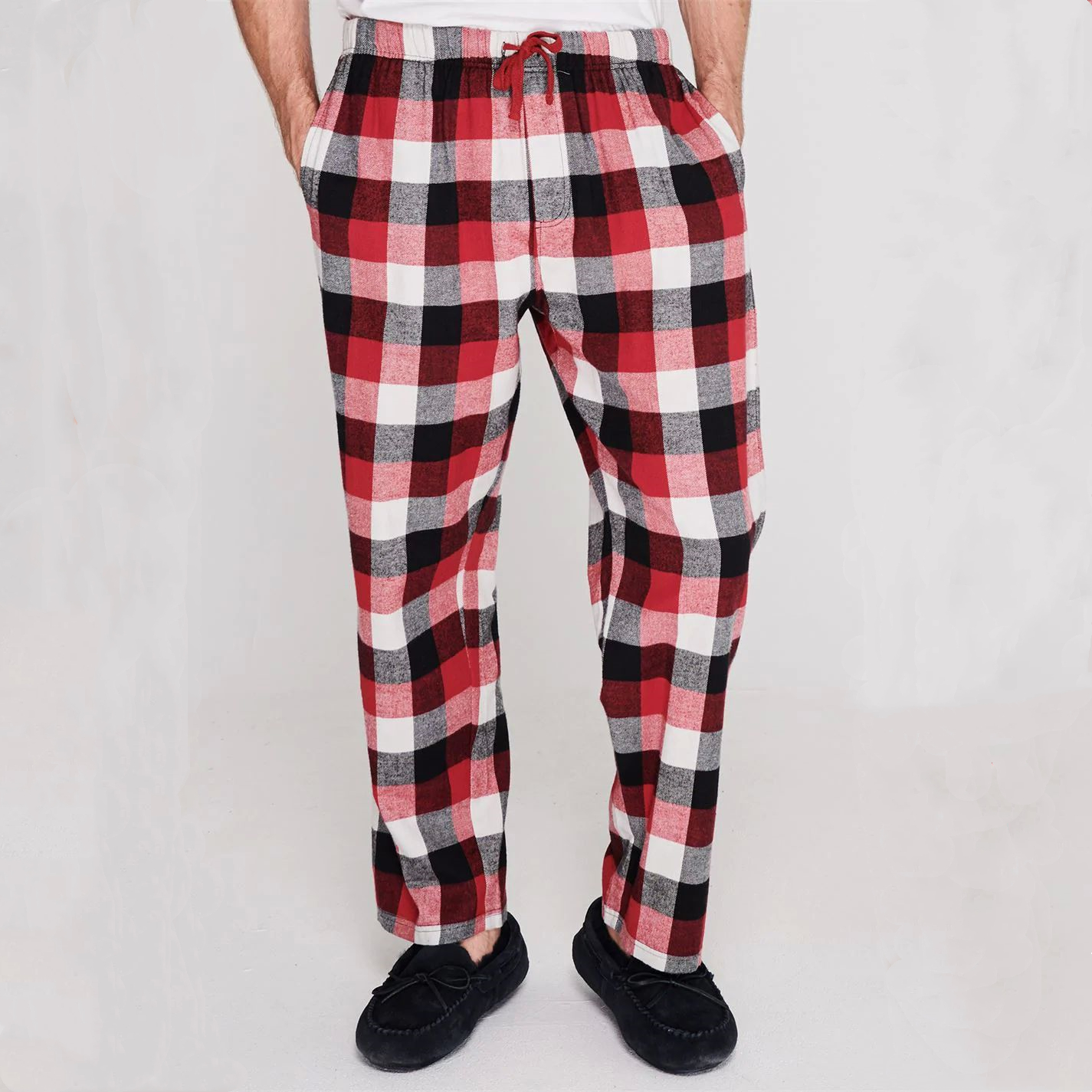 Soft Cotton Pyjama Lounge Pants Casual Custom Men Plaid Pajama Pants