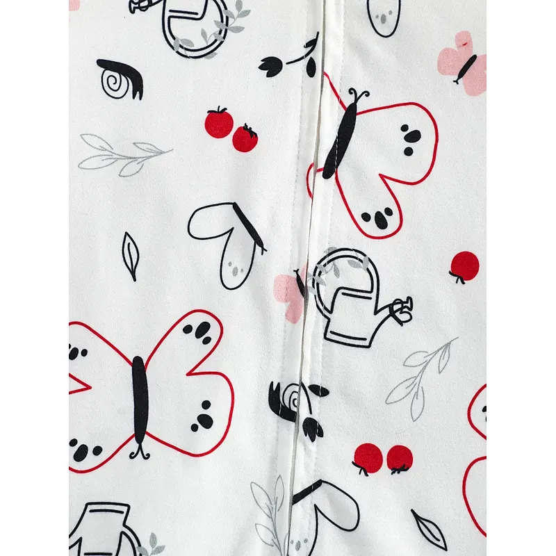 New Born Baby Girl Footie Zipper Striped Knit Jumpsuits Sleepwear Winter Baby Onesie Rompers
