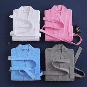 Unisex Wholesale Cotton Hotel Bath Robes Long Sleeve Couple Custom SPA Terry Bathrobes