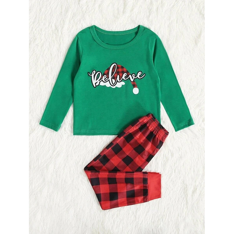 2022 New Arrival High Quality Print Family Pajama Sets Christmas Pajama Set