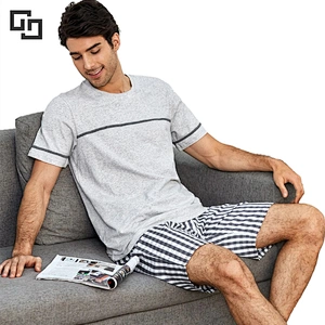 Sleepwear Tops and Bottoms Plaid PJ Sets Men's Cotton Pajama Set Men Pajamas