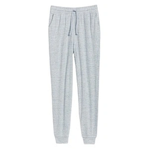 Wholesale Lady Pajama Bottom Pants High Waisted Soft Brushed Rayon Plush Knit Jogger Lounge Pants for Women