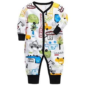 Infant Cartoon Knit Clothes Baby Onesie Jumpsuits Custom Viscose from Bamboo Viscose Baby Pajamas Romper