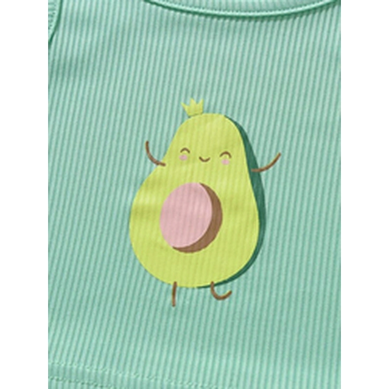 Cami Shirt With Shorts Children Sleepwear Pijama Girl Cotton Kids Girl Pajama Set