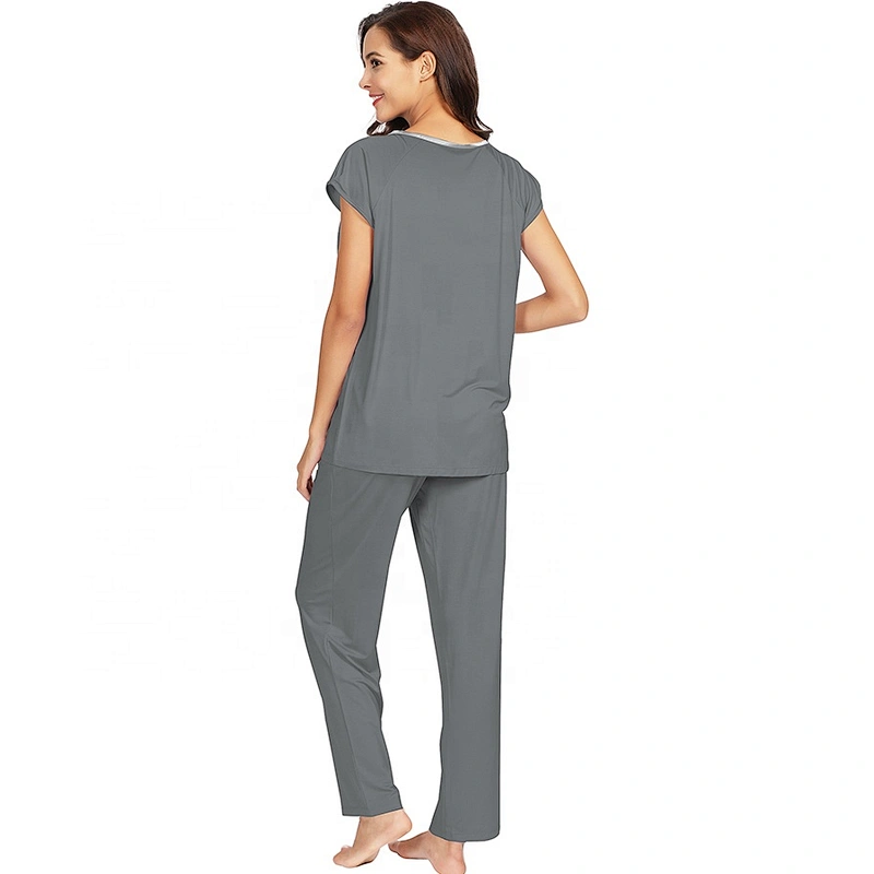 Soft Lightweight Sleepwear Bamboo Women Pajamas Set Pijamas Cotton Pajamas Woman