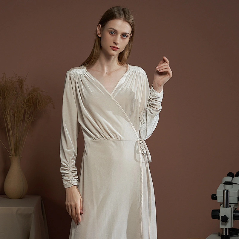 Autumn Winter Fleece Robes Solid Luxury Long Women Kimono Velvet Bathrobes for Men and Women