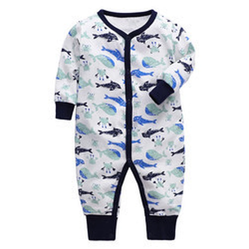 Infant Cartoon Knit Clothes Baby Onesie Jumpsuits Custom Viscose from Bamboo Viscose Baby Pajamas Romper