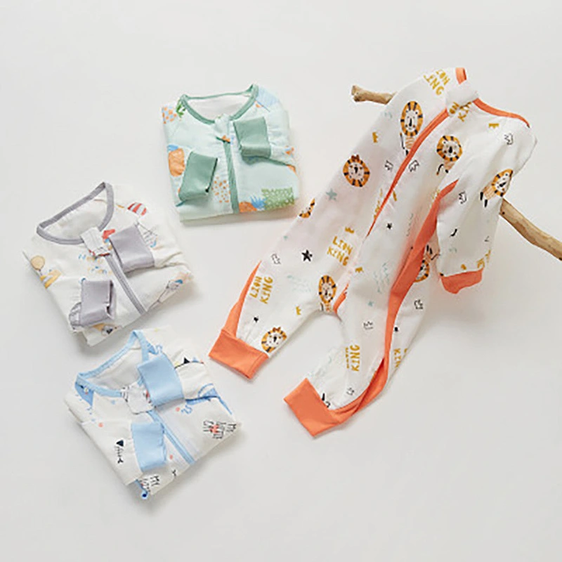 Wholesale solid baby jumpsuits girl OEM ODM custom sleepwear Soft Newborn Baby 100% Cotton Romper