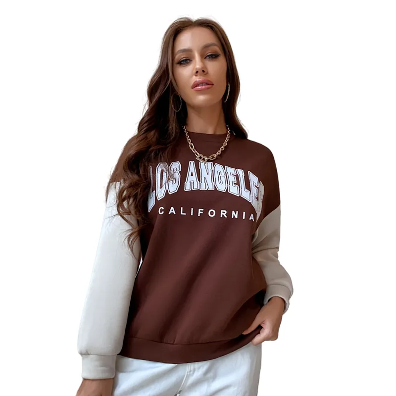 Wholesale Fashionable Zipper Woman Sweatshirts Girls Cotton Custom Stringless Hoodie Sets For Women