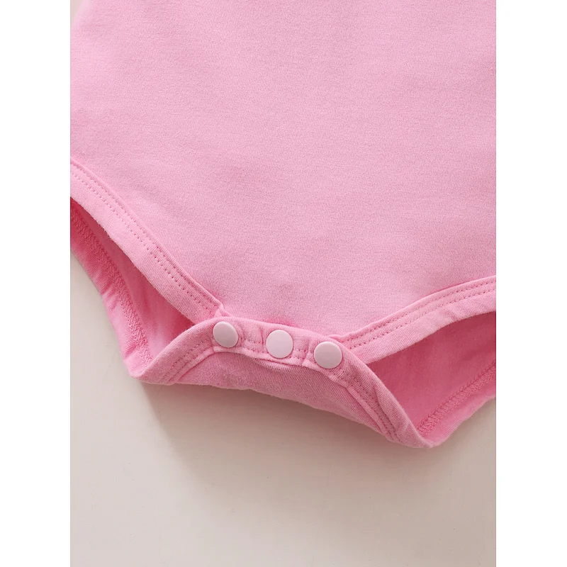 Cute Baby Guipure Lace Trim Bodysuit Sleeveless Cotton Baby Girls' Rompers