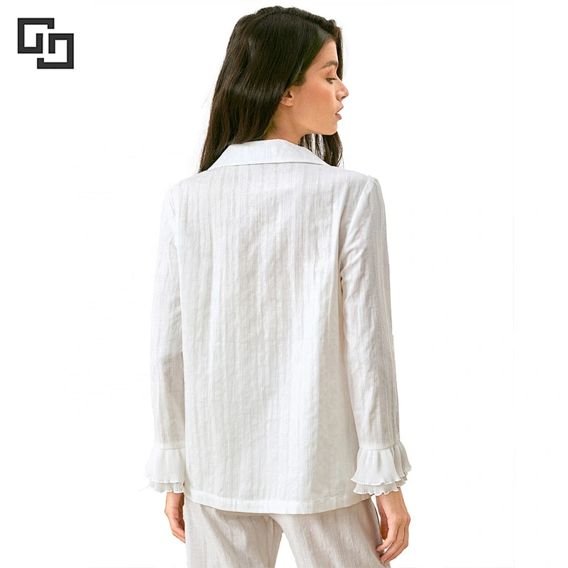 Sleepwear Set Long Sleeve Pure Cotton Pajamas Set Women