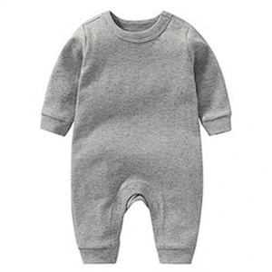 Long Sleeve Baby Romper Soft Breathable 100% Organic Cotton Baby Clothes