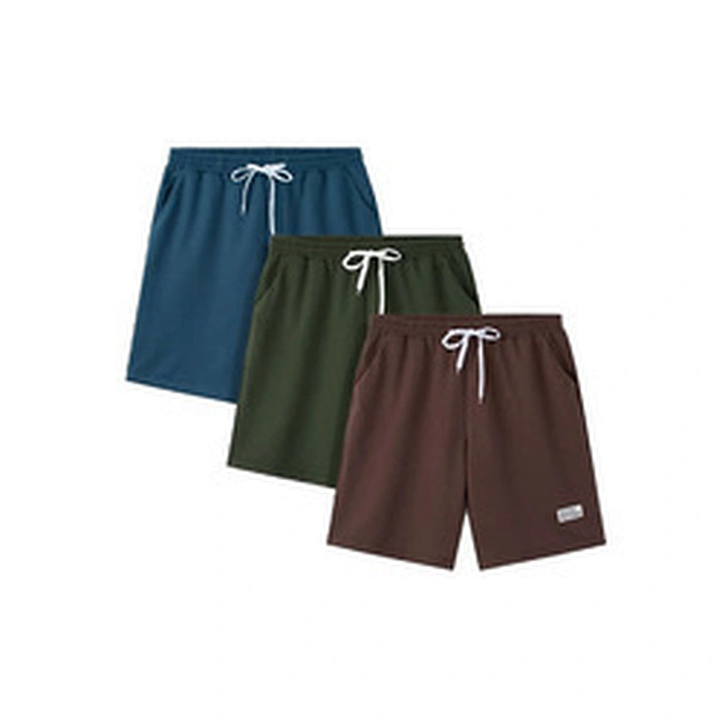 Summer Custom Cotton Shorts Men Terry Pocket Letter Printed Men Running Gym Shorts for Men