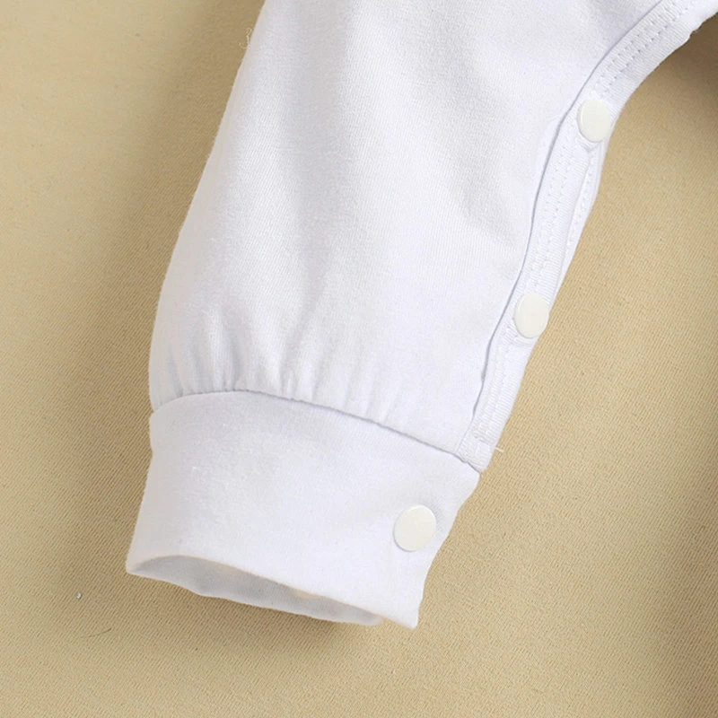 Wholesale Blank Solid White Baby Rompers Clothes Knitted Unisex Baby Boys'&Girls' Cotton Romper
