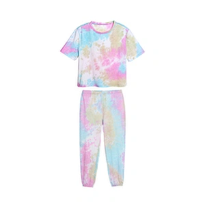 New Design Children Toddler Boys Cotton Sleep Wear Tie Dye Pajama Set for Kids