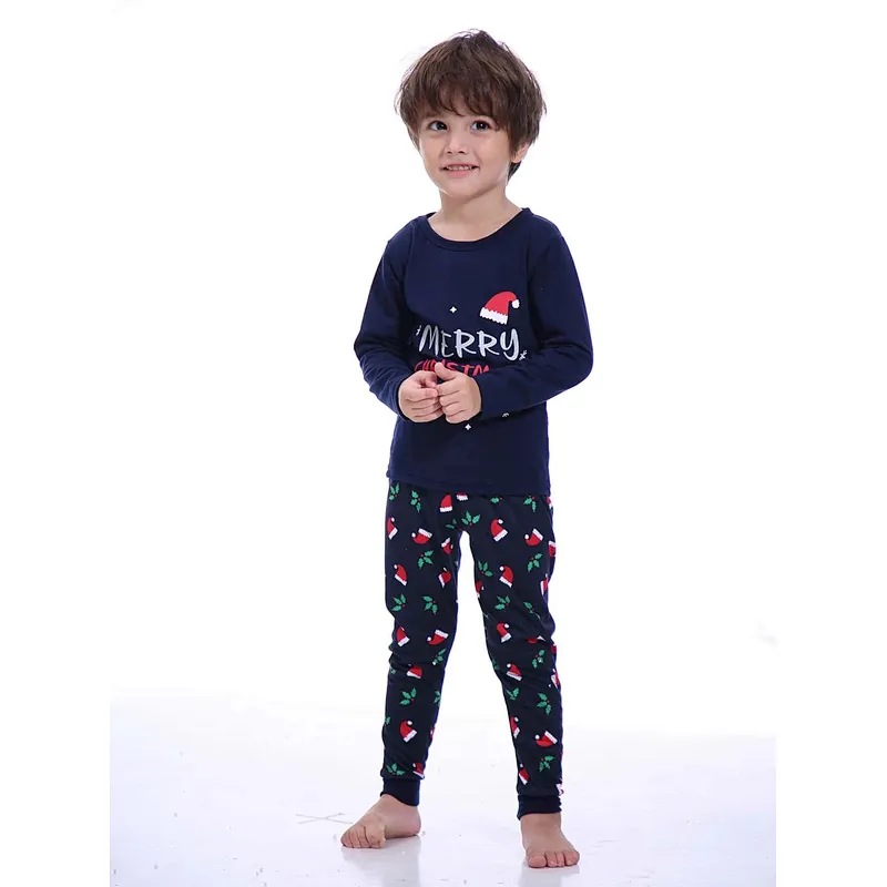 Family Matching Christmas Pajamas Set Winter Sleepwear PJS Set for Couples and Kids Family Pajamas