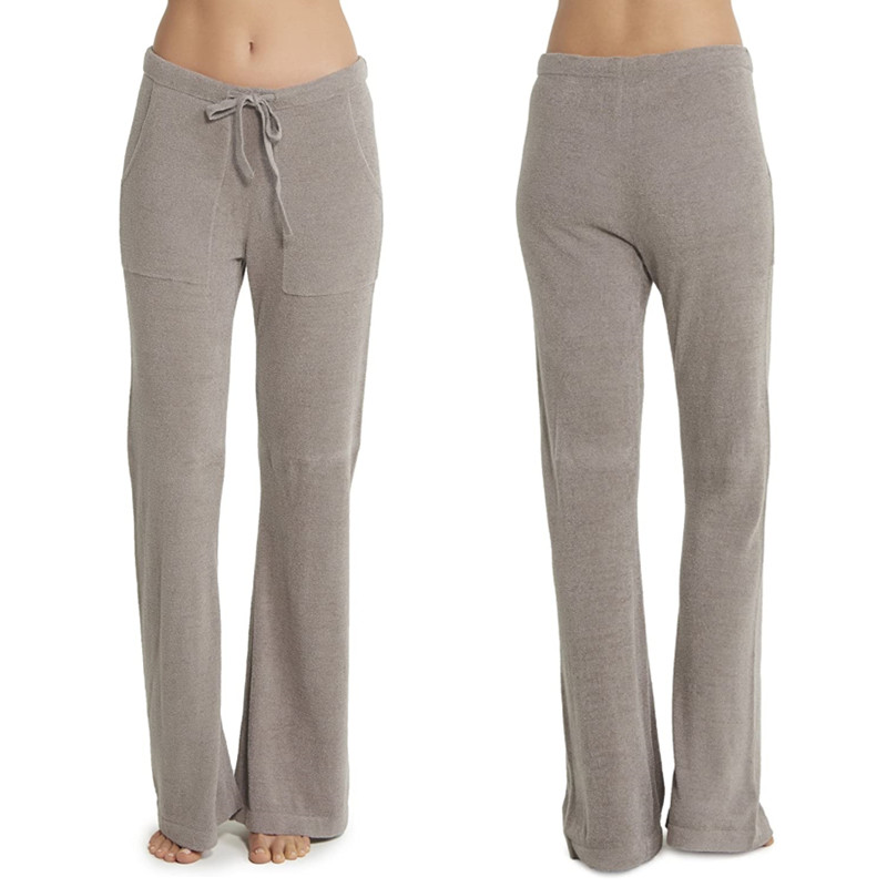 2021 Wholesale Solid Formal Pants Long Winter Nylon Panties Cozy Cotton Pants For Women