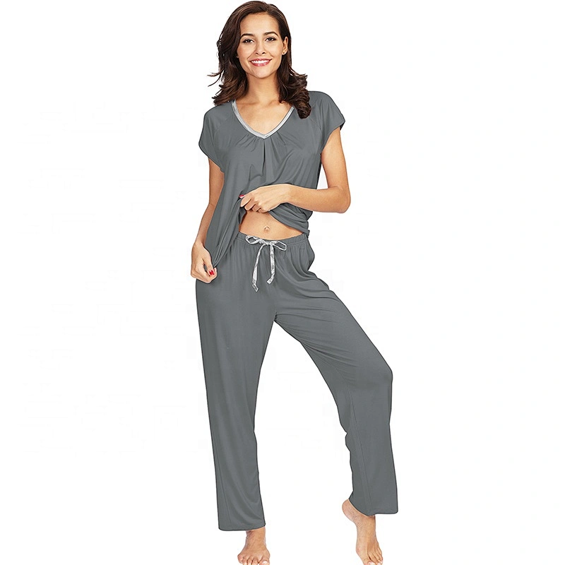 Soft Lightweight Sleepwear Bamboo Women Pajamas Set Pijamas Cotton Pajamas Woman