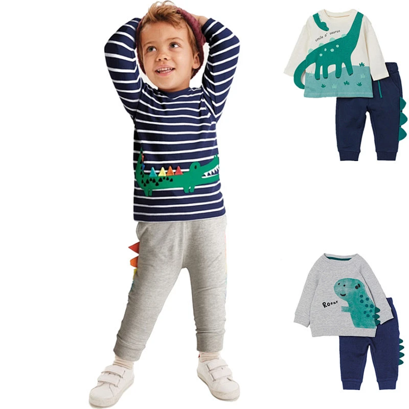 New Design Homefit Textile Kids Terno Pyjamas Winter Cartoon Cute Cotton Pajamas Sets For Kids