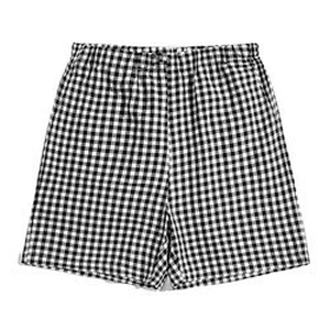 New Arrival Plaid Short Pyjama Sleepwear Bamboo Breathable Bottoms Cotton Plaid Men Short Pajamas