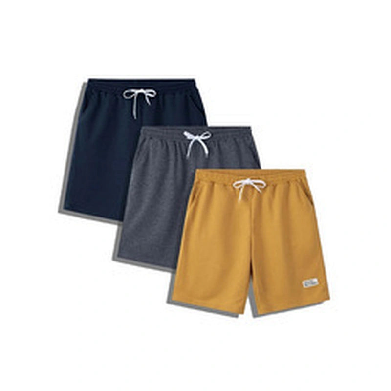 Summer Custom Cotton Shorts Men Terry Pocket Letter Printed Men Running Gym Shorts for Men