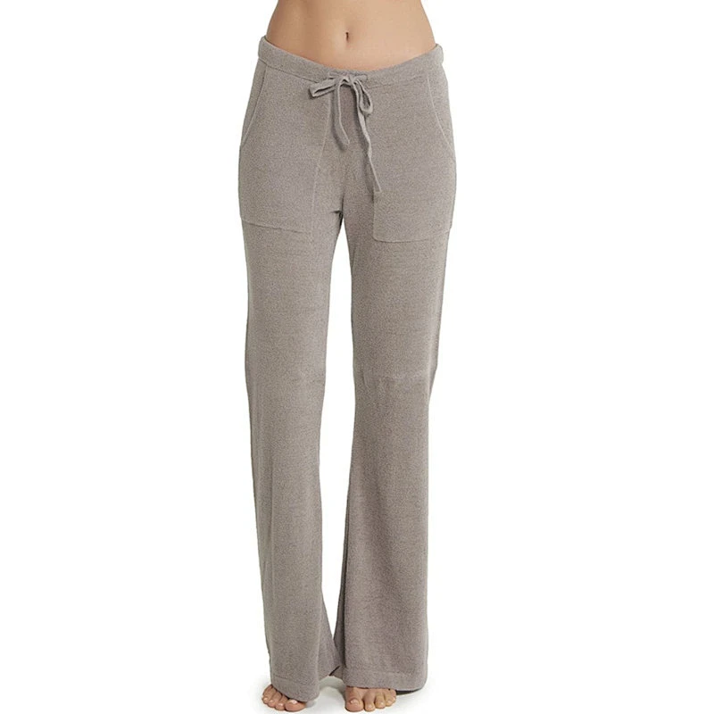 2021 Wholesale Solid Formal Pants Long Winter Nylon Panties Cozy Cotton Pants For Women