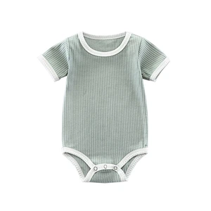 100% Cotton Baby Boy Girls Unisex Romper Soft Short SLeeve Onesie Baby Clothes