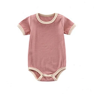100% Cotton Baby Boy Girls Unisex Romper Soft Short SLeeve Onesie Baby Clothes