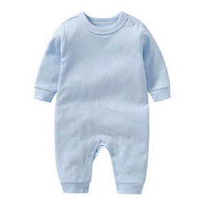 Zipper Up  Rib Knit Breathable Cotton 100% Onesie Baby Boys' Girls' Jumpsuits Clothes Bamboo Baby Romper
