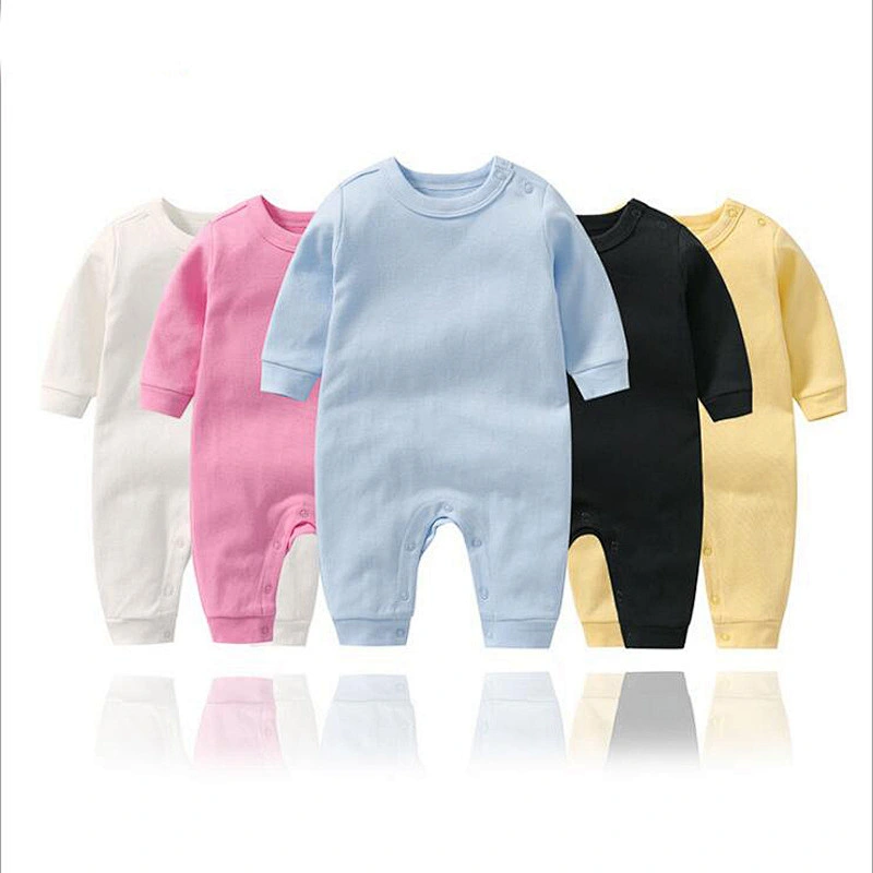 Long Sleeve Baby Romper Soft Breathable 100% Organic Cotton Baby Clothes