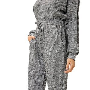 Navy Linen Loose PJ Pants Women With Front Slant Pockets And Back Patch Pocket Sleep Pajama Pants
