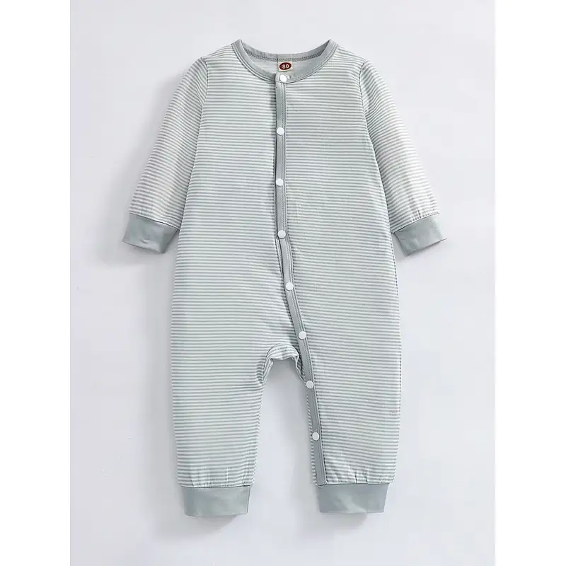 Wholesale Baby Onesie Button Baby Boy Jumpsuits Knit Pajama Blank Cotton 100% Baby Rompers