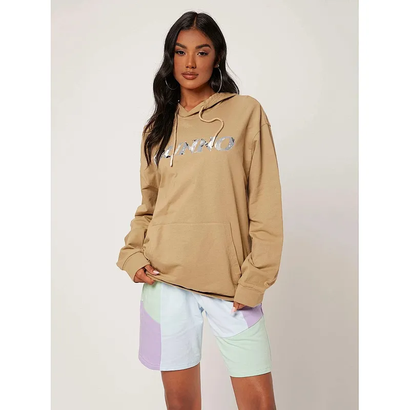 UNISEX 1pc Letter Graphic Custom Hoodies 100% Cotton Pull Over Women and Mens Oversized Hoodies