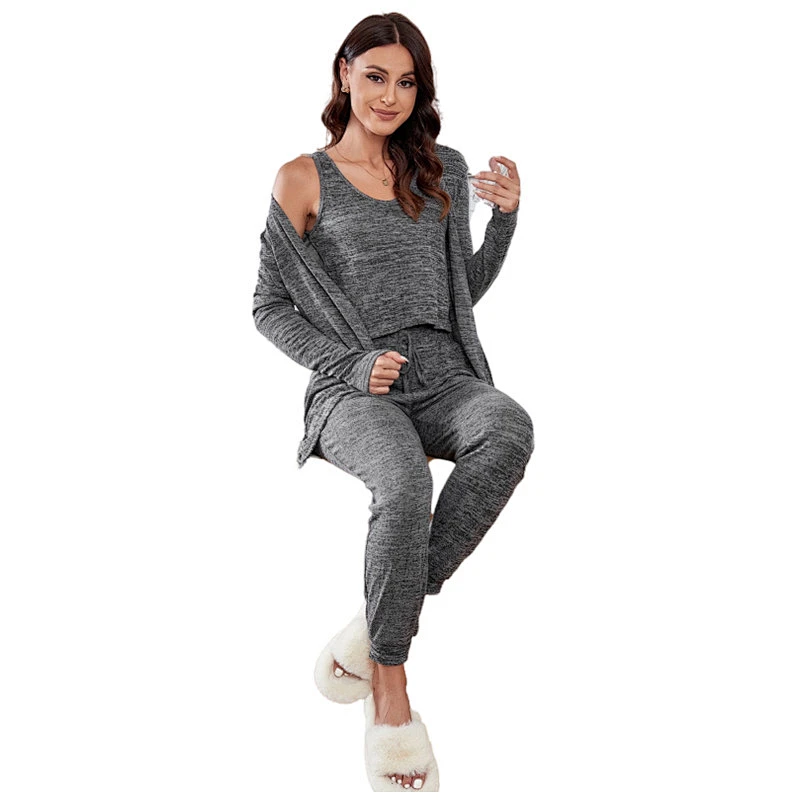 Wholesale Sleeveless Cami Pants Sleep Wear Pyjamas Sets Loungewear Pjs Cotton Women Lounge Wear Sets