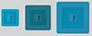 Three piece square silicone cover