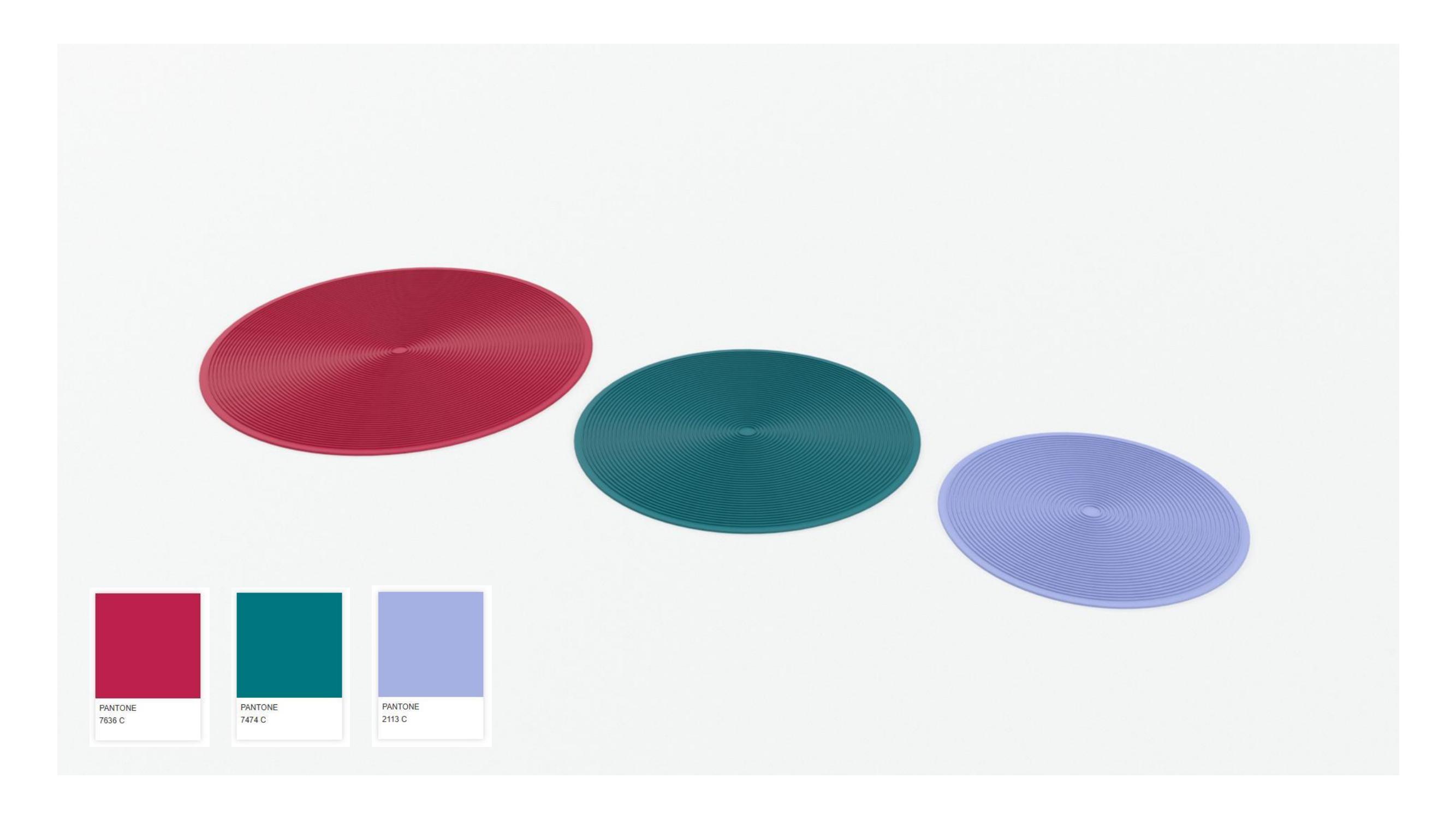 3pcs microwave silicone mat