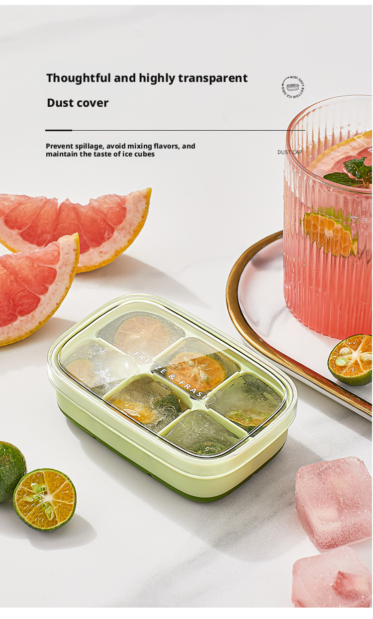 6-Hole Silicone Ice Cube Tray
