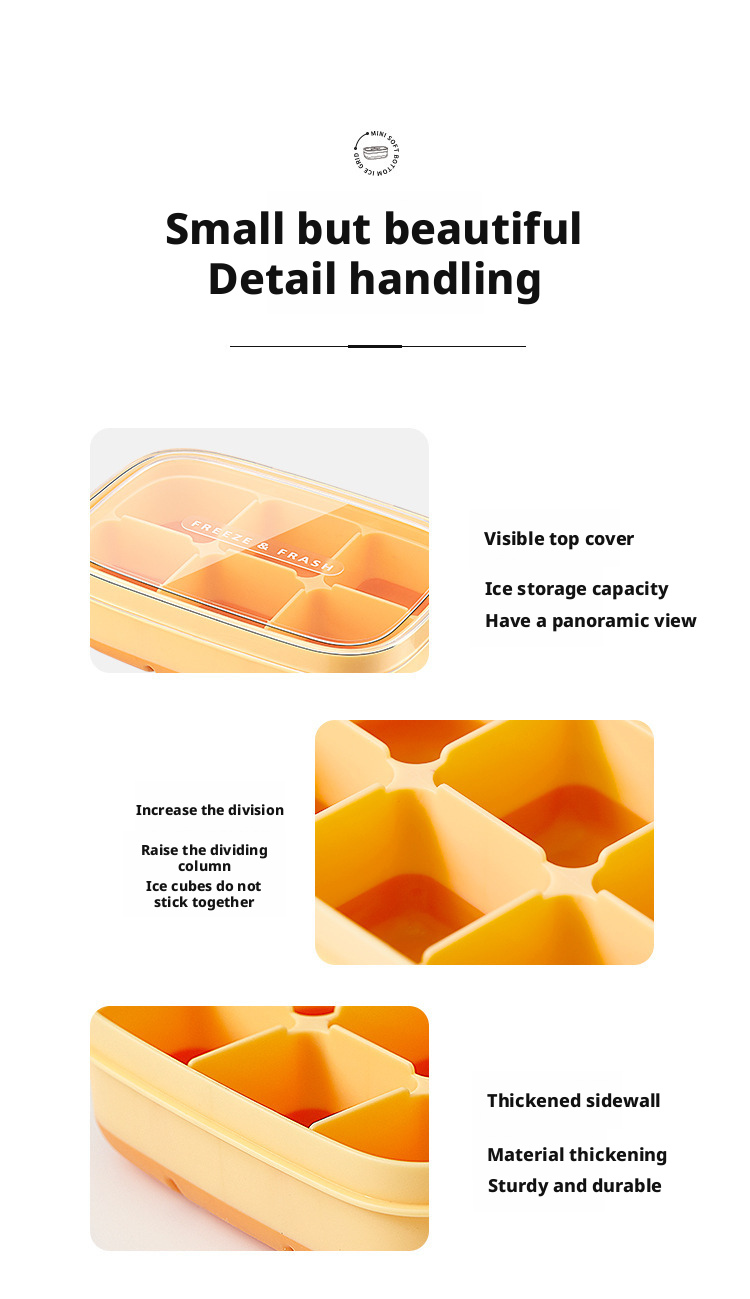 6-Hole Silicone Ice Cube Tray
