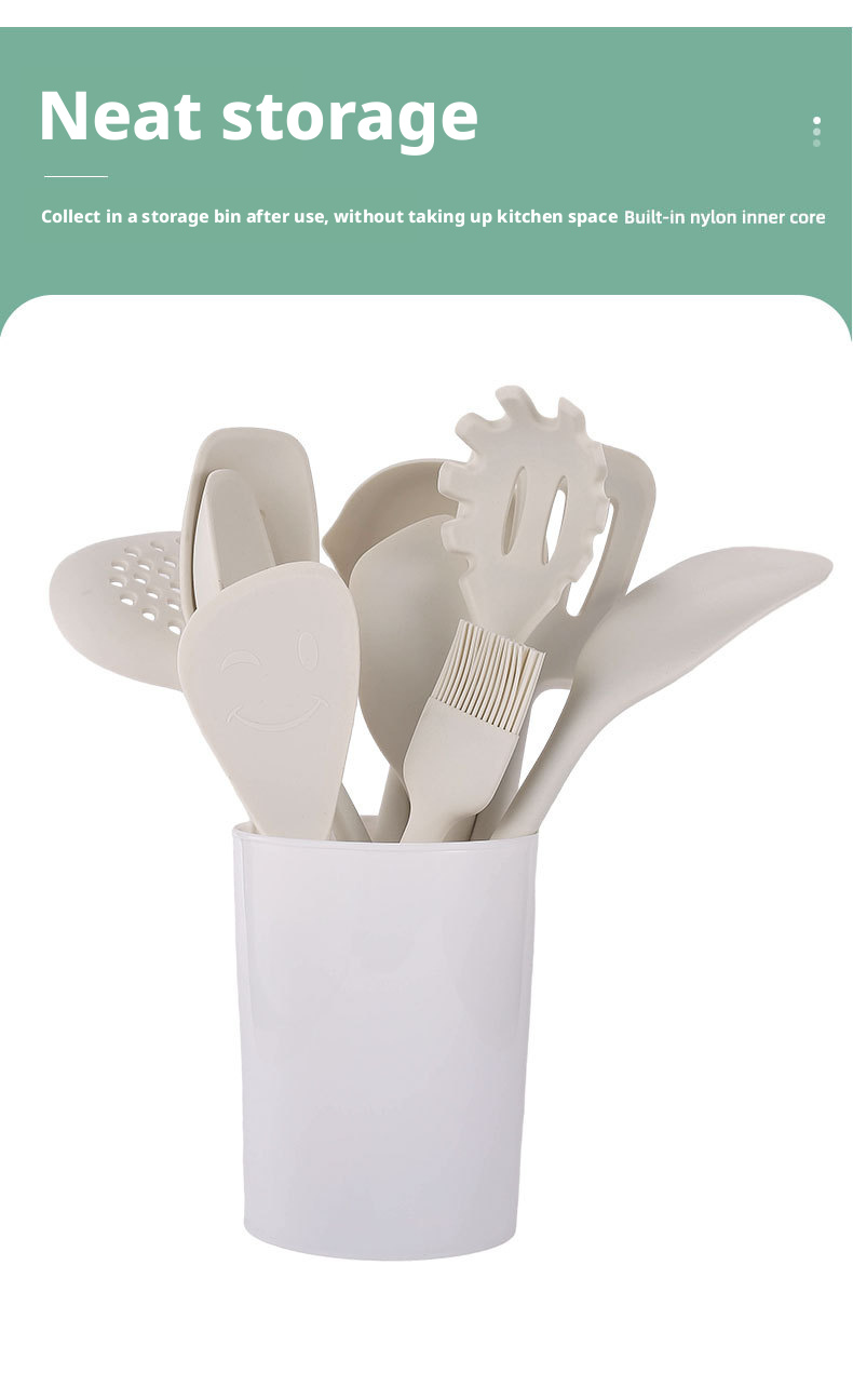 kitchen utensil set wood