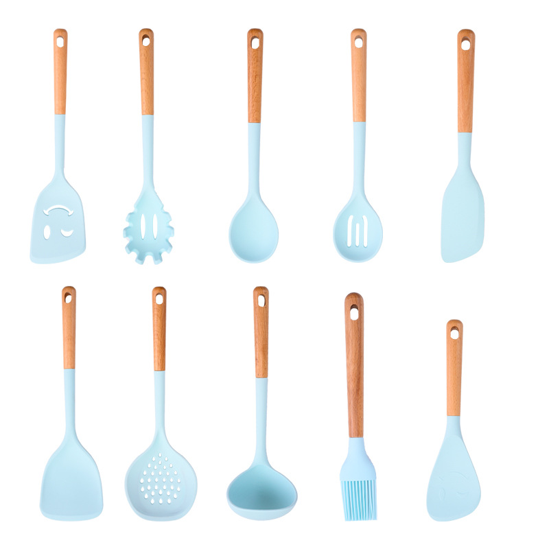 10pcs Silicone Utensil Set