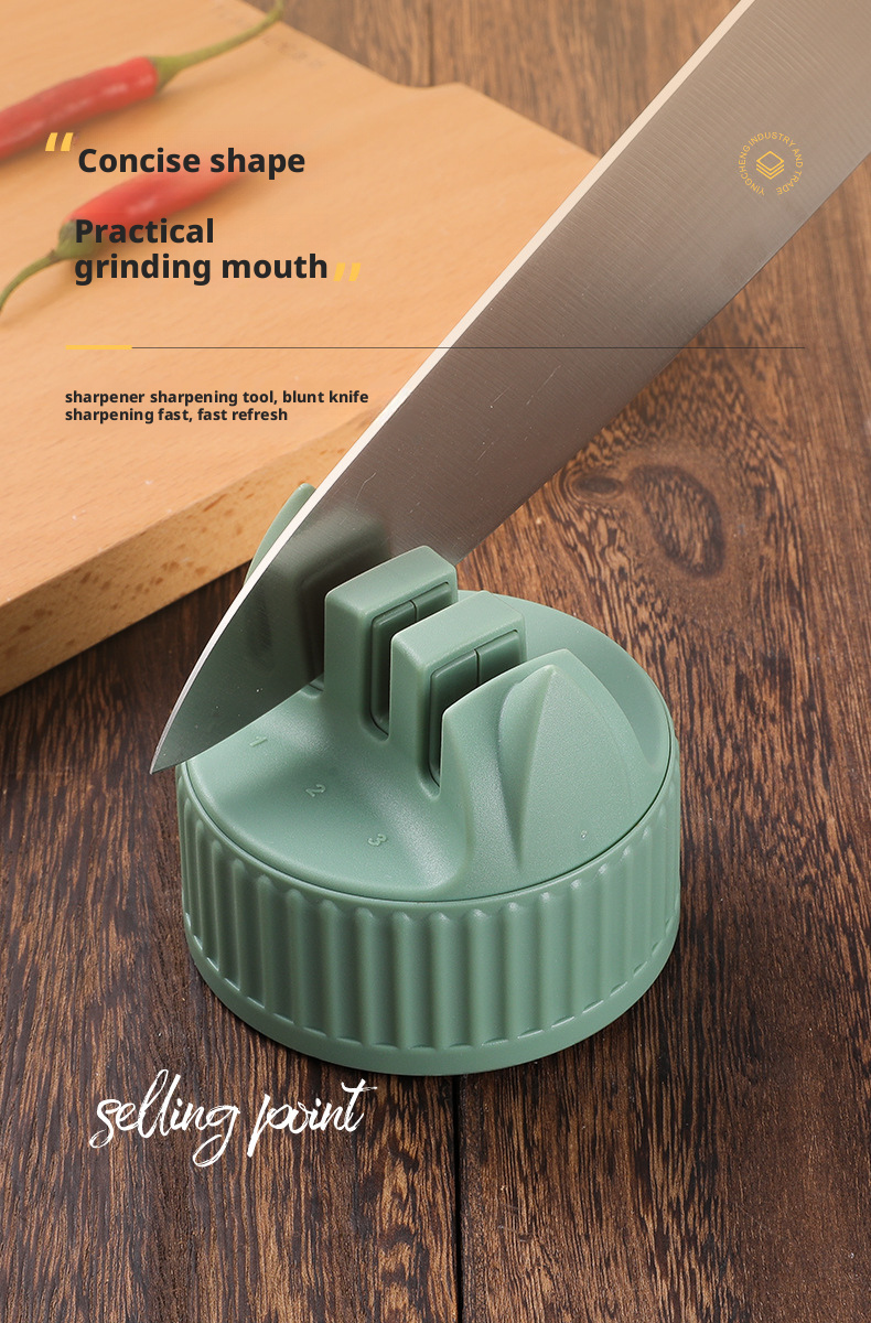 Three-in-one knife sharpener