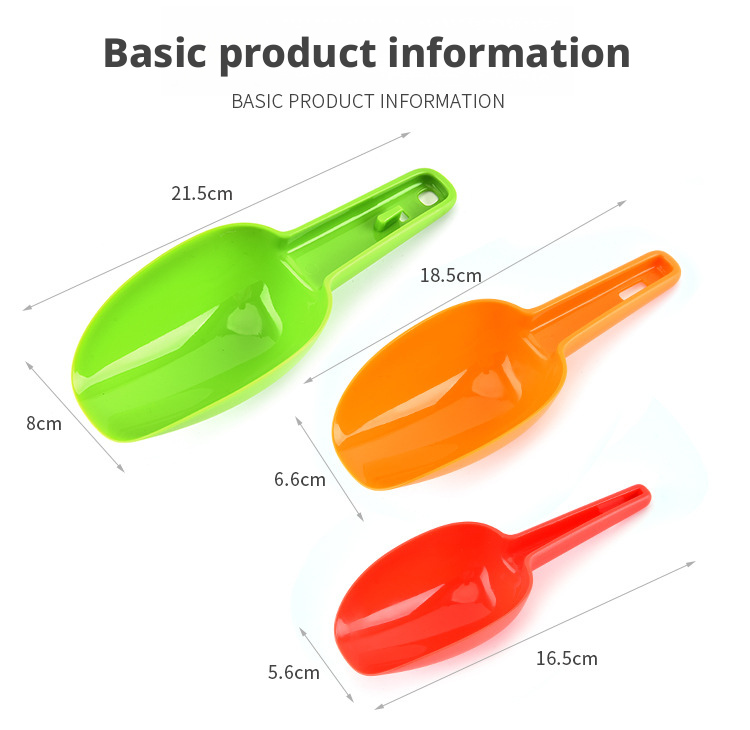 Three-piece folding ice shovel