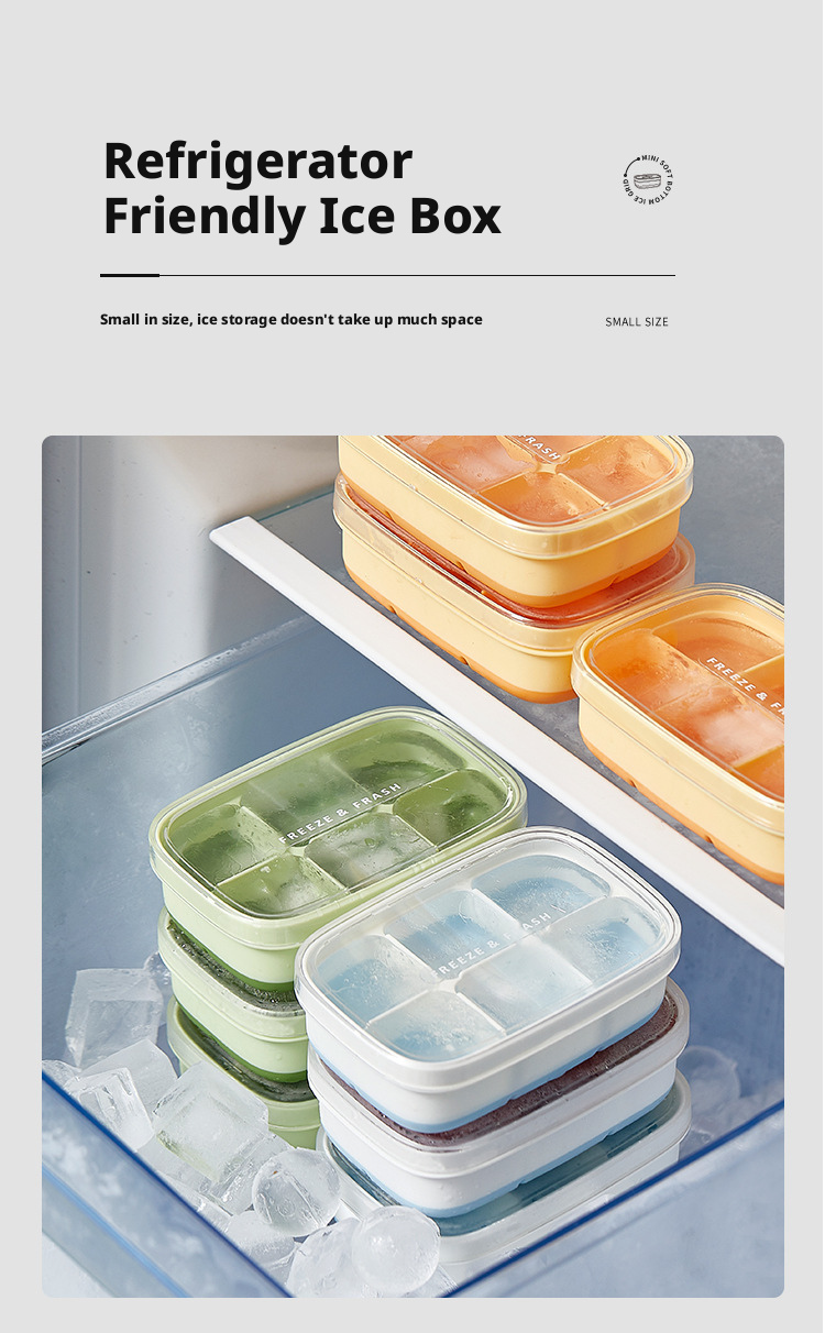 6-Hole Silicone Ice Cube Tray