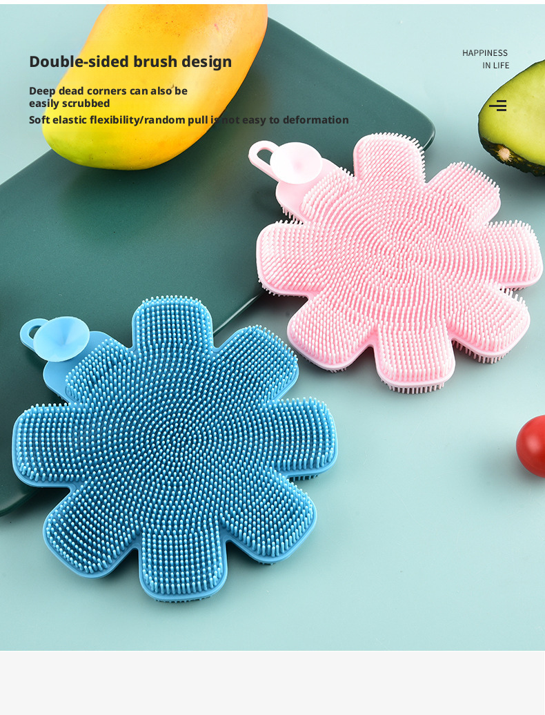 Flower and fruit brush