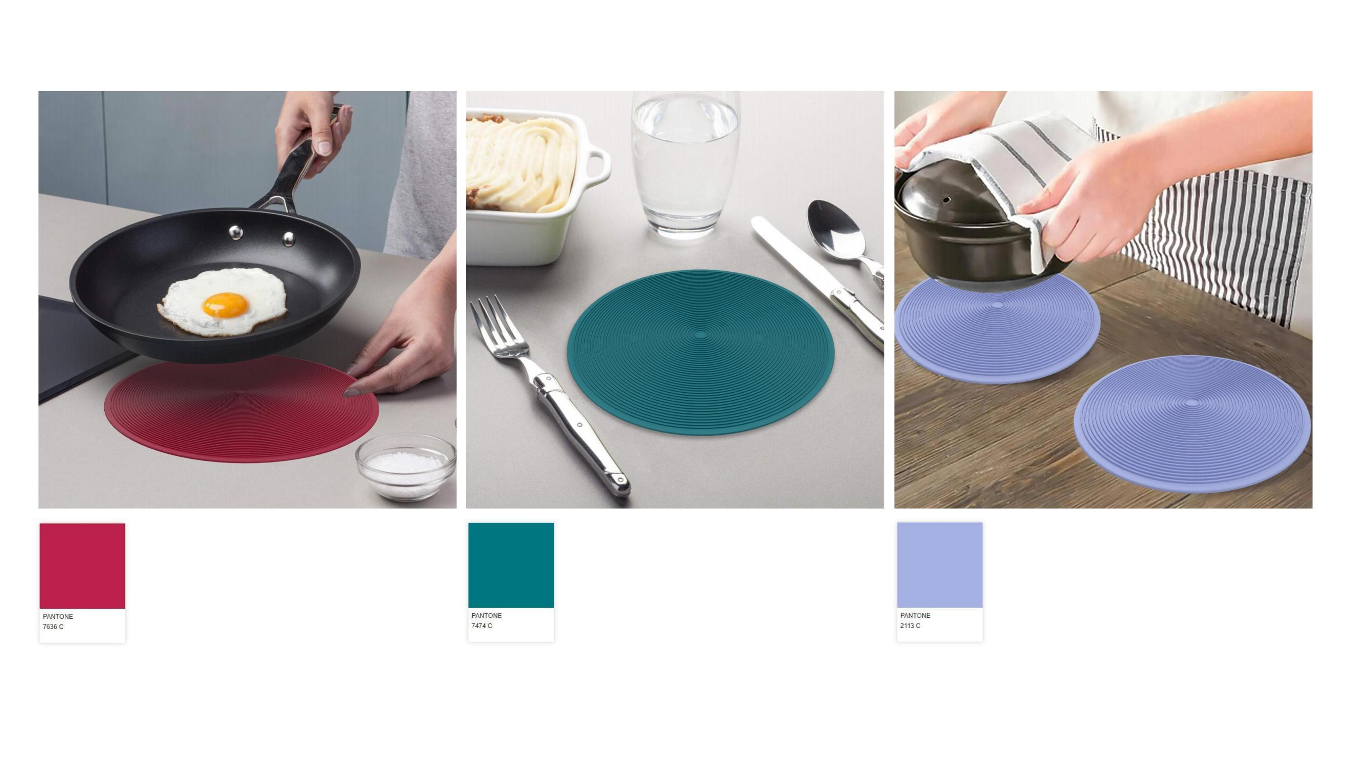 3pcs microwave silicone mat