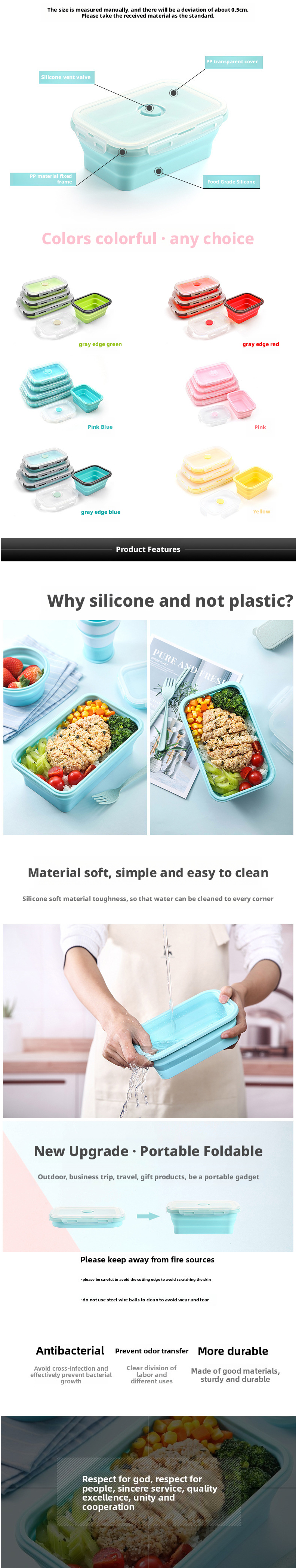 silicone lunch box