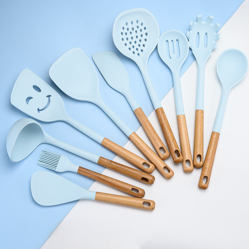 10pcs Silicone Utensil Set