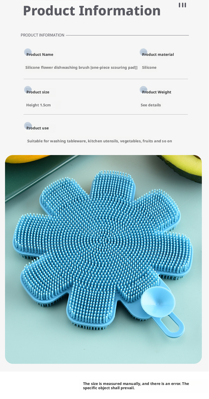 Flower and fruit brush