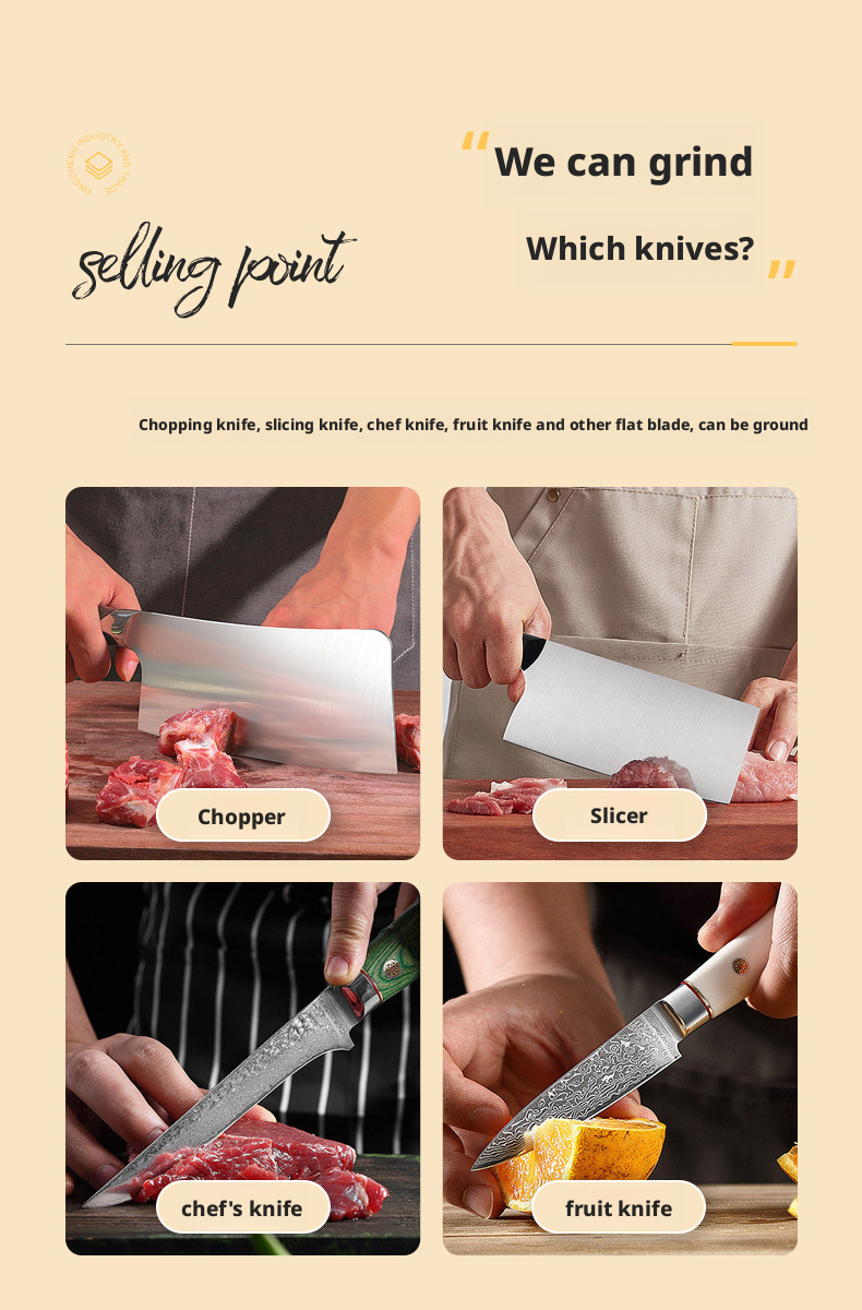 Three-in-one knife sharpener
