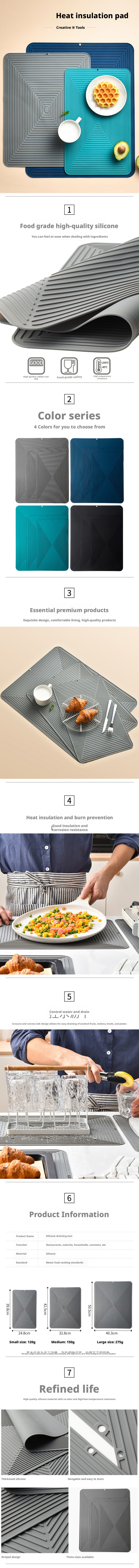 silicone drying mat